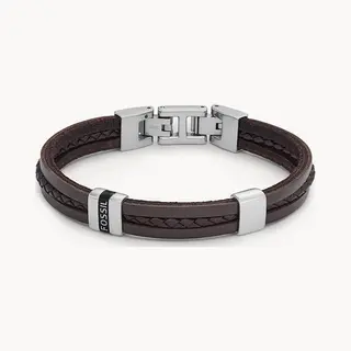 Fossil Leder Essentials Brauner Lederarmband