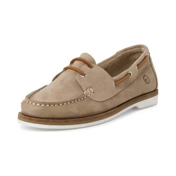 Tamaris Damen Klassische Ballerinas, Frauen Flats, Comfort Lining, TOUCHit-Fußbett, Slip-ons, klassisch Elegant, Ballerinen, Taupe, 40 Eu thumbnail