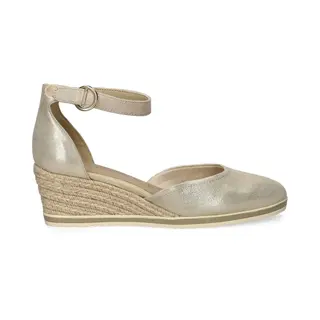 Tamaris Damen Pumps Mit Keilabsatz Leder, Beige, 37 Eu