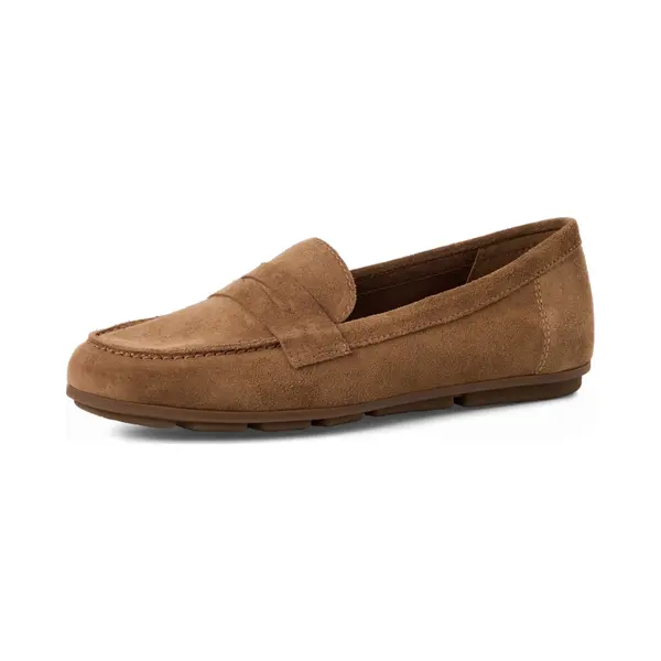 Tamaris Damen Loafer Flach Leder, Braun, 39 Eu thumbnail