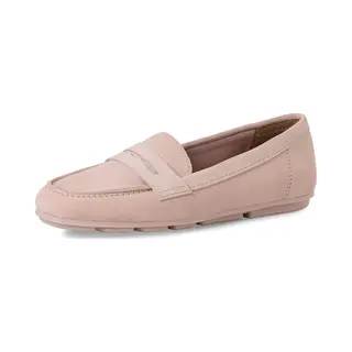 Tamaris Damen Loafer Flach Leder, Rosa, 37 Eu