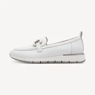 Tamaris Baskets Pour Femme En Cuir Blanc 1-24705-46 - Taille 42 Eu