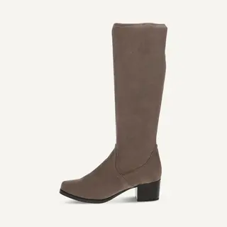 Caprice Damen Hohe Stiefel Mit Absatz Kniehoch Vegan, Braun (Cafe Stretch), 37.5 Eu