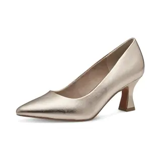 Marco Tozzi Damen Pumps Spitz Vegan, Beige (Platinum), 38 Eu