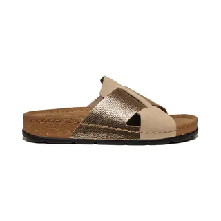 Rohde Soave Damen, Frauen, Pantoletten, Slipper, Slides, Sandalen, Sommerschuhe, Freizeitschuhe, Gartenschuhe, Sommerschuhe, Gold, 42 Eu