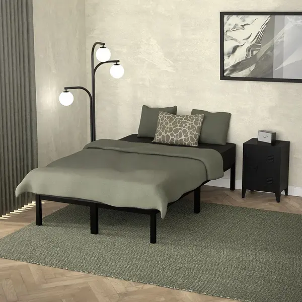 Ml-Design Metallbett Bettgestell Bettrahmen Stahlrahmen Mit Lattenrost Metallbettrahmen, Einzelbett Paris Einzelbettgestell Gästebett Metall Leichte thumbnail