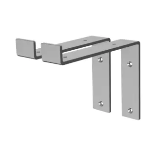 Ml-design - 2 Stück Regalhalterung 20x4x14, 5 Cm, Grau, Aus Metall, 8 Zoll Regalhalterungen, Industrielle Regalwinkel, Regalträger Für Wandmontage,
