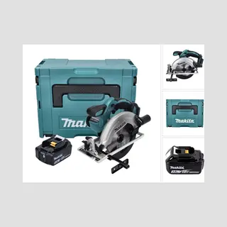 Makita Kompakt-Handkreissäge Dss 611 F1J Akku Handkreissäge 18 V 165 Mm + 1x Akku 3, 0 Ah + Makpac