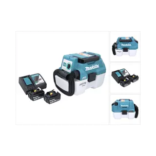 Dvc 750 Lrf Akku Staubsauger Lxt 18 V 67 Mbar 7, 5 L Brushless + 2x Akku 3, 0 Ah + Ladegerät - Makita