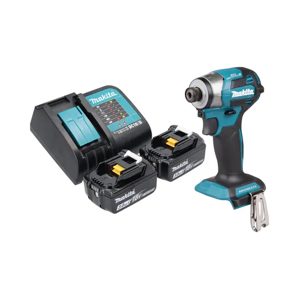 Makita Dtd 173 Sf Akku Schlagschrauber 18 V 180 Nm 1/4“ Brushless + 2x Akku 3, 0 Ah + Ladegerät thumbnail