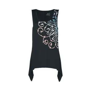 Full Volume By Emp Top Mit Mandala Stacheldraht Print Top Schwarz In L