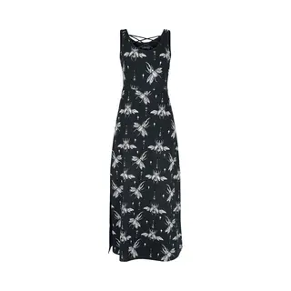 Gothicana By Emp Maxi Dress With All-Over Print Maxi Dress Black