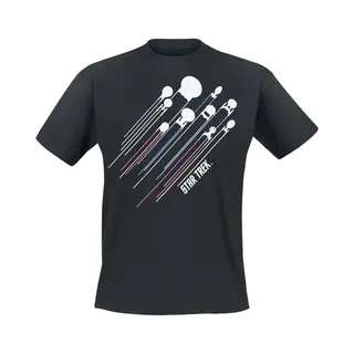 Star Trek Fleet T-Shirt Schwarz In L