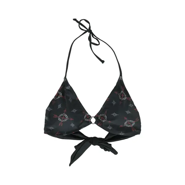 Black Premium By Emp Bikini Top With Celtic Prints Bikini-Oberteil Schwarz In Xl thumbnail