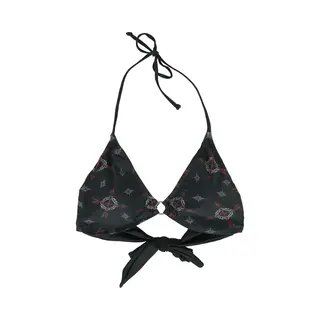 Black Premium By Emp Bikini Top With Celtic Prints Bikini Top Black