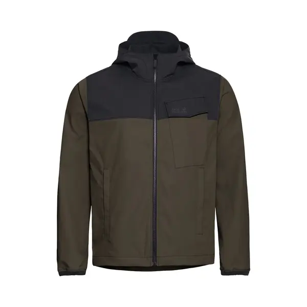 Jack Wolfskin Mahani Jkt M Heren Outdoorjas-obsidian Moss thumbnail