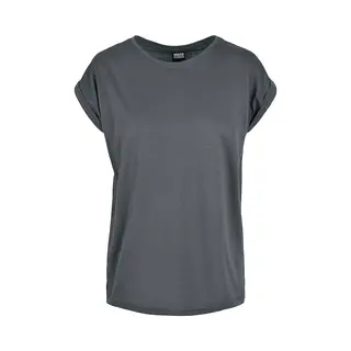 Urban Classics Ladies Extended Shoulder Tee T-Shirt Rundhals Kurzärmel Baumwolle, Trikot