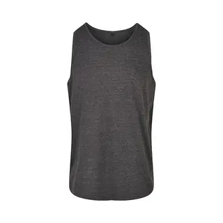 Build Your Brand Basistank T-shirt Heren, Houtskool.