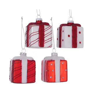 Boltze Home Kersthanger Kado Gifties Glas H9x6cm