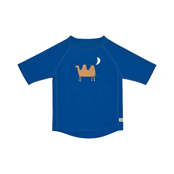 Lässig Splash & Fun Zwemshirt Rashguard Korte Mouw Camel Blue, 19-24 Maanden Maat 92 thumbnail