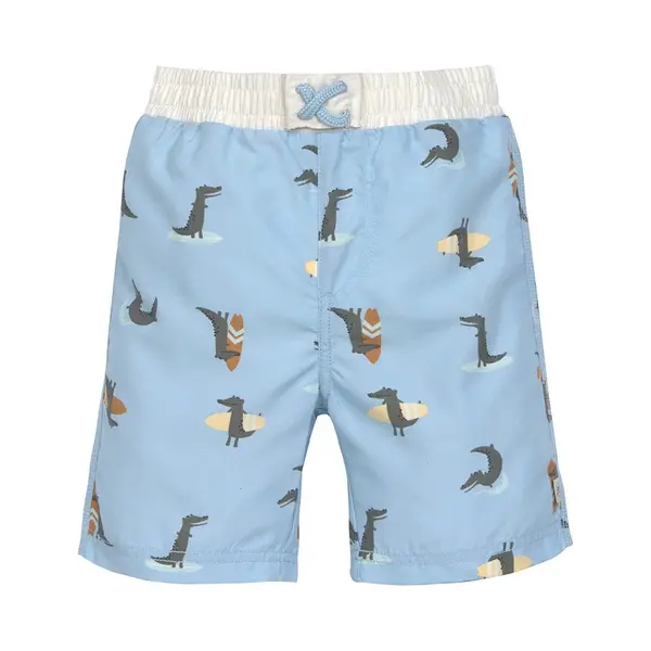 Lässig Uv-Schutz 80 Badehose Mit Windel Crocodile Sky Blue Gr.86 thumbnail