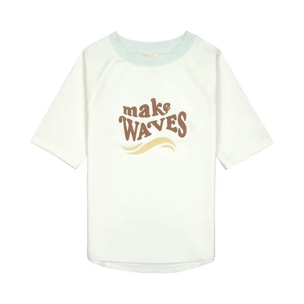 LÄSsig Splash & Fun Baby Und Kind Kurzarm Badeshirt Schwimmshirt Rashguard Mit Uv-Schutz - Make Waves Sea Salt, 19-24 Monate, Größe 92 thumbnail