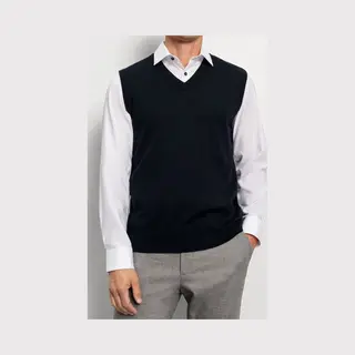 Olymp Spencer Wolle Navy - Größe L