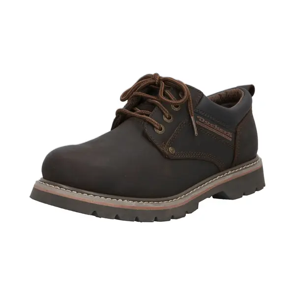 Dockers By Gerli Herren Low-Top Sneaker, Männer Schnürschuhe, wasserabweisend, Strassenschuhe, Schnuerung, lace-up Shoes, Cafe, 49 Eu thumbnail
