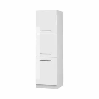 Vicco Oven Housing Cabinet Fame-Line, White High Gloss, 60 Cm, For Combination With Other Modules From The Fame-Line Series