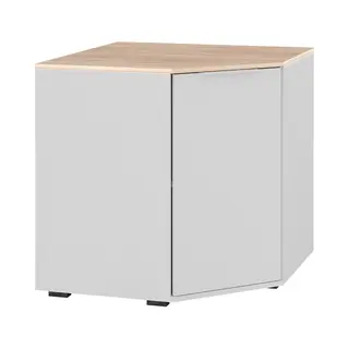 Vicco Kommode Betti, Weiß/Sonoma, 78 X 78 Cm Mit 1 Türen (1 St)