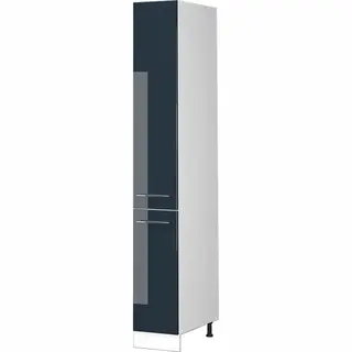 Vicco - Küchenschränke Fame-line, Dunkelblau Hochglanz, 30 Cm