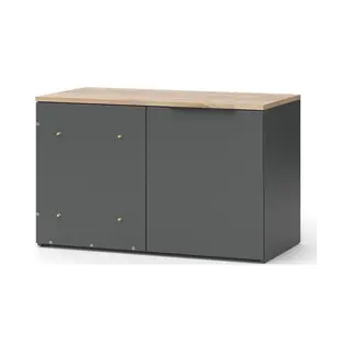 Vicco Sideboard "Wido", Antraciet, 80 X 50 Cm, Hoekcommode Met Deur, Voor Ruimtebesparend Opbergen En Gebruik In Hoeken