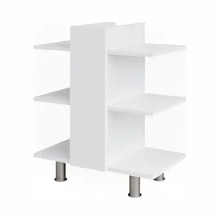 Waschbeckenunterschrank Fynn, Weiß, 60 X 70 Cm Mit 6 Ablage Vicco