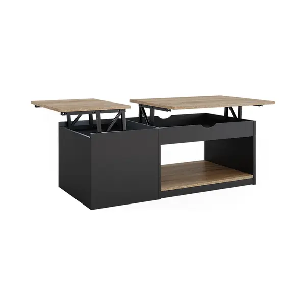 Vicco Couchtisch Avela, Schwarz/Sonoma, 110 X 110 Cm (1-St) thumbnail