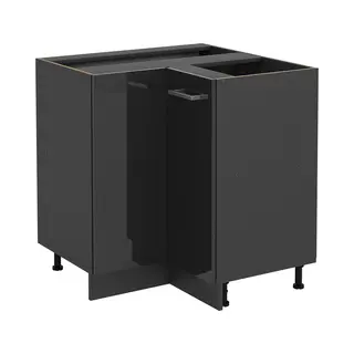 Vicco - Eckunterschrank R-line, Anthrazit Hochglanz, 75.6 Cm Ohne Arbeitsplatte