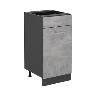 Vicco - Küchenunterschrank R-line, Beton, 40 Cm Ohne Arbeitsplatte