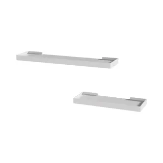 Wandregal Erni, Weiß, 60 X 3 Cm 2er-set Vicco