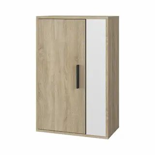Vicco Hängeschrank Berno, Sonoma/Weiß, 50.1 X 78.4 Cm Mit 2 Fächern