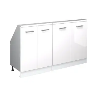 Vicco Kommode Rion, Weiß Hochglanz/Weiß/Weiß, 2er Set (2 St)