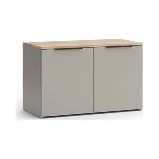 Vicco Commode "Wido", Grijs, 80 X 50 Cm Met 2 Deuren