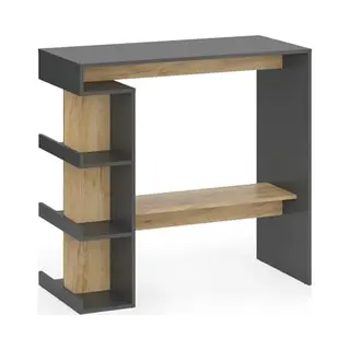 Vicco Table De Bar "Dana", Anthracite/chêne Doré, 108x50cm