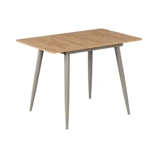 Vicco Table De Salle à Manger "Beaver", Force D'or Chêne/gris, 80x70cm Extensible