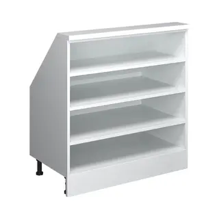 Vicco Wardrobe For Sloping Ceiling Rion, White, 80 X 81.6 Cm With 4 Compartments