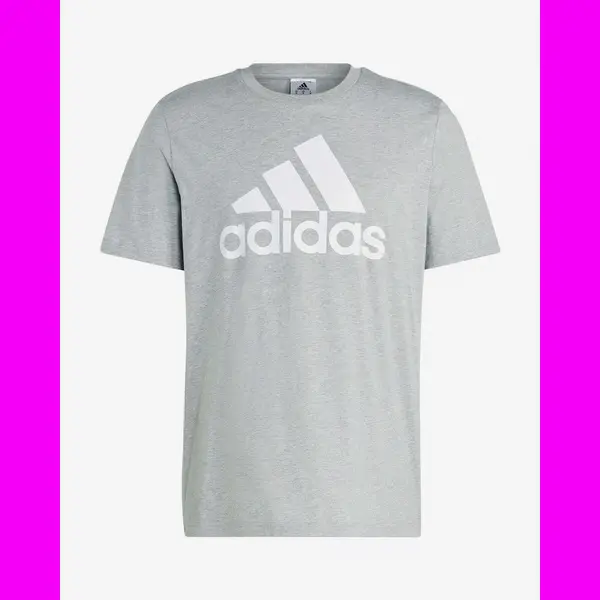 Adidas Essentials Big Logo T-Shirt Grau/weiß - Xs thumbnail