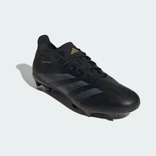 Adidas Unisex Predator League Football Boots Firm Ground, Core Black/Carbon/Gold Metallic, 40 Eu