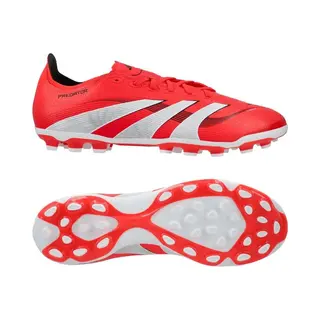 Adidas Unisex Predator League Football Boots Artificial Grass, Lucid Red/Cloud White/Core Black, 9.5 Uk