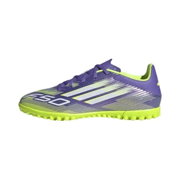 Adidas Unisex F50 Club Turf Football Boots, Purple Rush/Cloud White/Lucid Lemon, 11.5 Uk thumbnail