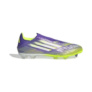 Adidas F50 League Laceless Fg/Ag Radiant Blaze - Lila/Weiß/Gelb, Größe 44⅔