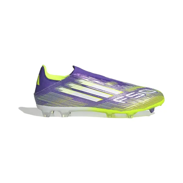 Adidas F50 League Laceless Fg/Ag Radiant Blaze - Lila/Weiß/Gelb, Größe 44⅔ thumbnail