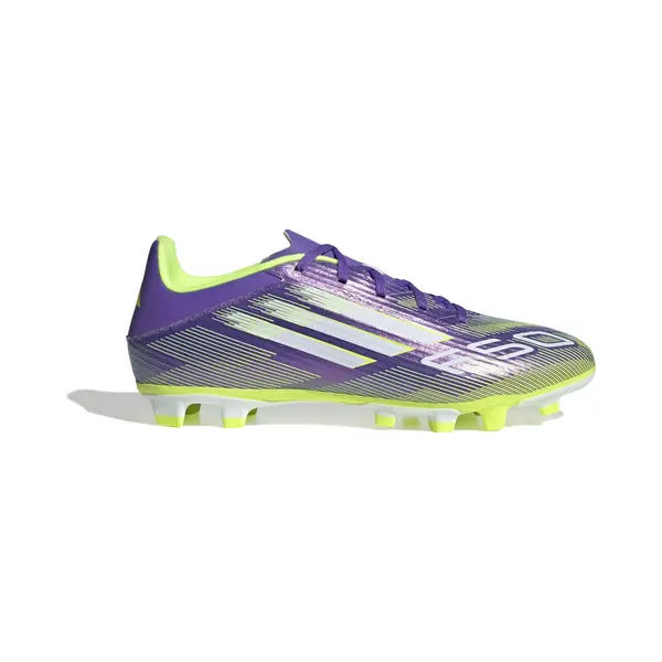 Adidas Unisex F50 Club Firm Ground/Multi Ground Football Boots, Purple Rush/Cloud White/Lucid Lemon, 43 1/3 Eu thumbnail